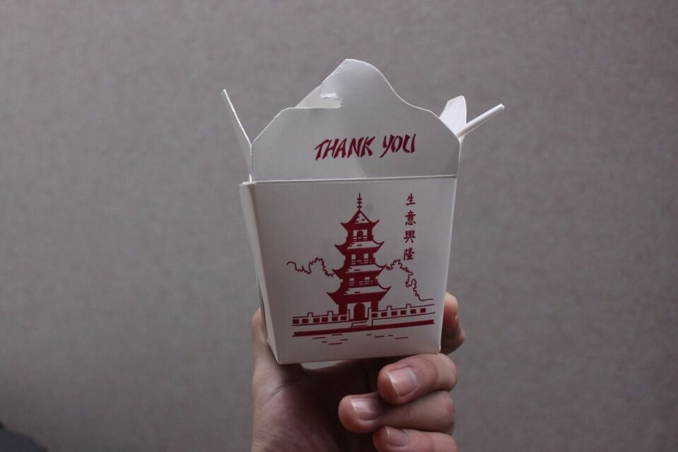 chinese take out box dimensions