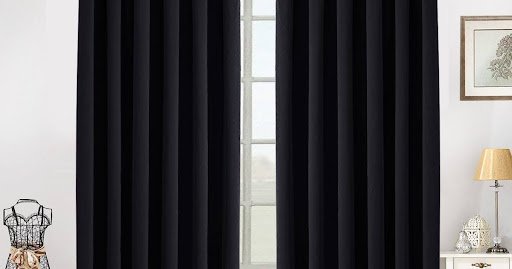 black curtains dubai